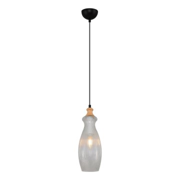 Lampadario sospeso BOTTLE 1xE14/4W/230V trasparente