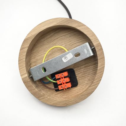 Lampadario sospeso con cavo AIDA 1xE27/60W/230V Ø 25 cm rovere/noce/bianco