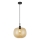 Lampadario sospeso con cavo ALAN 1xE27/40W/230V, finitura beige fumé/nero