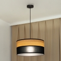 Lampadario sospeso con cavo ALBA 1xE27/15W/230V Ø 45 cm, nero/marrone