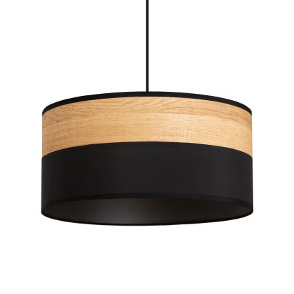 Lampadario sospeso con cavo ALBA 1xE27/15W/230V Ø 45 cm, nero/marrone