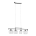 Lampadario sospeso con cavo ALMA 4xE14/10W/230V, finitura cromo lucido