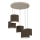 Lampadario sospeso con cavo ARDEN 5xE27/15W/230V beige/marrone