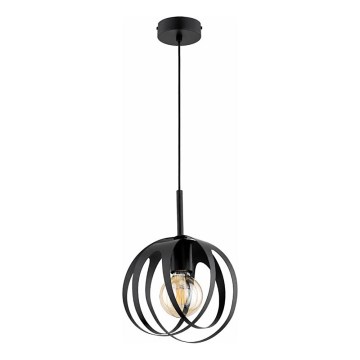 Lampadario sospeso con cavo ASANI 1xE27/15W/230V nero