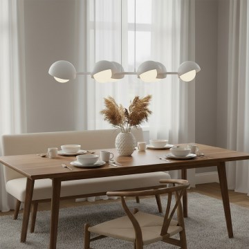 Lampadario sospeso con cavo BOOM 6xG9/8W/230V bianco