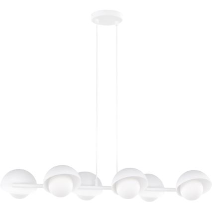 Lampadario sospeso con cavo BOOM 6xG9/8W/230V bianco