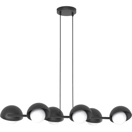 Lampadario sospeso con cavo BOOM 6xG9/8W/230V nero