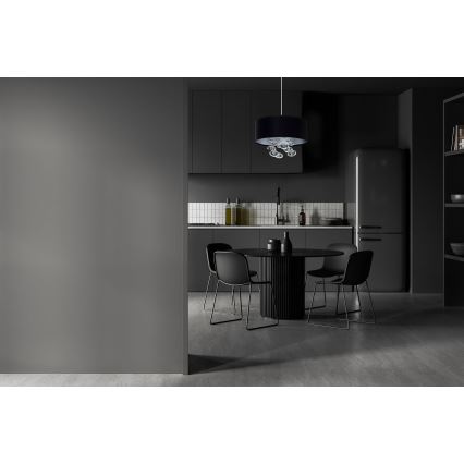 Lampadario sospeso con cavo BUBBLE 1xE27/60W/230V, Ø 50 cm, nero