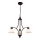 Lampadario sospeso con cavo CLAIR 3xE27/60W/230V Ø 58 cm, colore bronzo