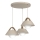 Lampadario sospeso con cavo FUNDA 3xE27/15W/230V beige