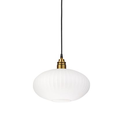 Lampadario sospeso con cavo HECTOR 1xE27/15W/230V, bianco/ottone, Ø 30 cm