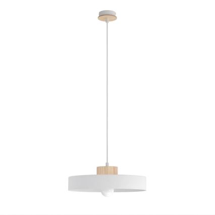 Lampadario sospeso con cavo KIVI 1xE27/15W/230V bianco