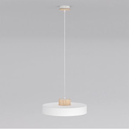 Lampadario sospeso con cavo KIVI 1xE27/15W/230V bianco