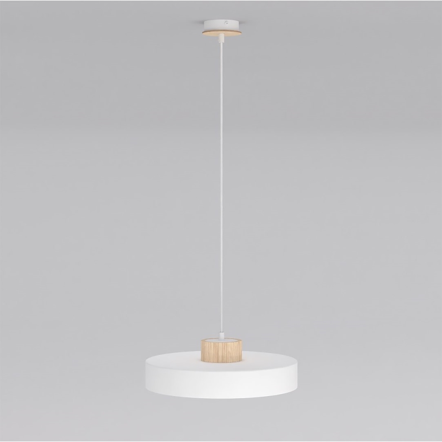 Lampadario sospeso con cavo KIVI 1xE27/15W/230V bianco