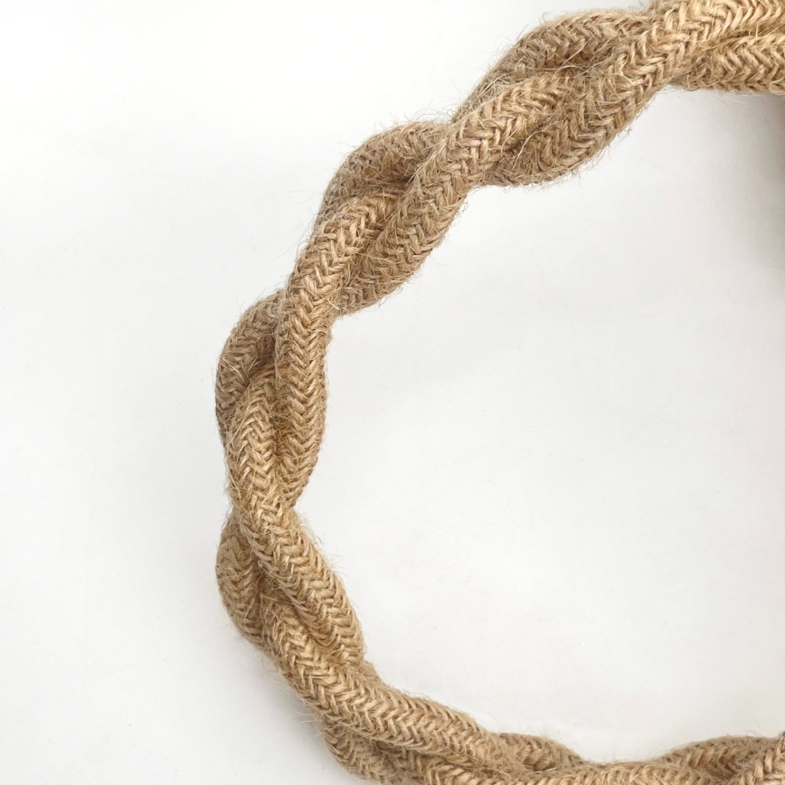 Lampadario sospeso con cavo LOOMIS 3xE27/15W/230V 83 cm beige/rovere