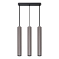 Lampadario sospeso con cavo LUNGOMARE 3xGU10/10W/230V cromo opaco