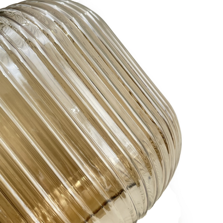 Lampadario sospeso con cavo MILOU 1xE27/15W/230V oro/beige fumé