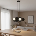 Lampadario sospeso con cavo MODEL 4xG9/8W/230V, nero