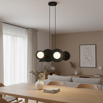 Lampadario sospeso con cavo MODEL 4xG9/8W/230V, nero