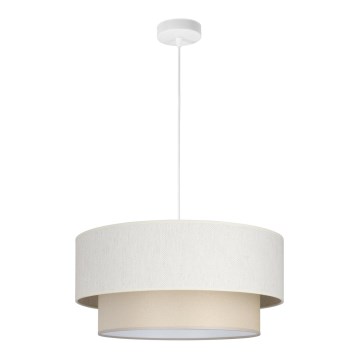 Lampadario sospeso con cavo NATIA 1xE27/60W/230V Ø 45 cm crema