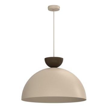 Lampadario sospeso con cavo NEVIS 1xE27/15W/230V Ø 50 cm beige