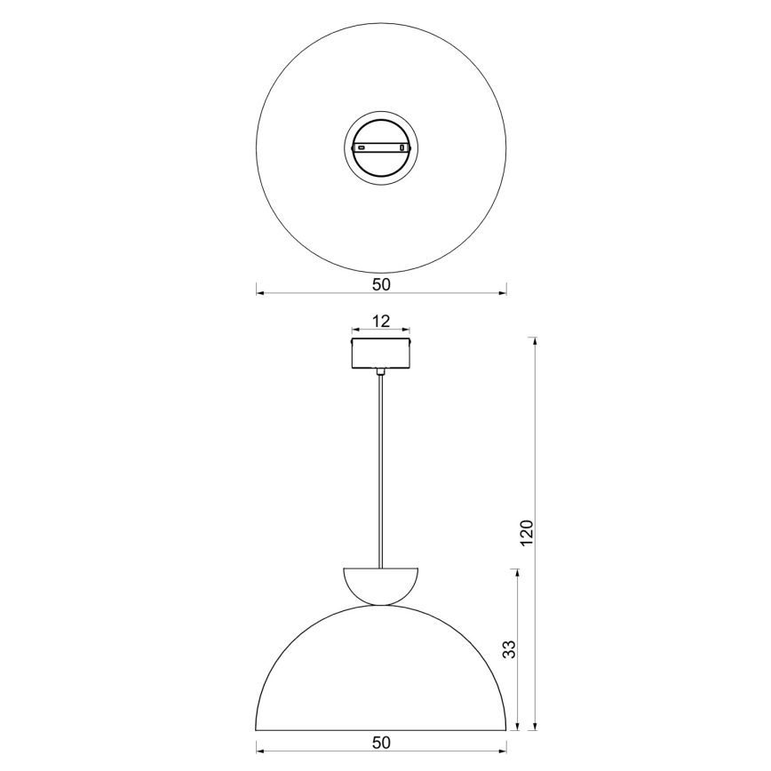 Lampadario sospeso con cavo NEVIS 1xE27/15W/230V Ø 50 cm beige