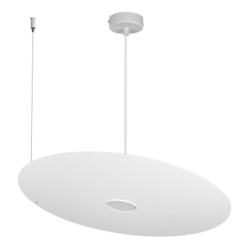 Lampadario sospeso con cavo PIATTO 1xGX53/15W/230V Ø 55 cm bianco