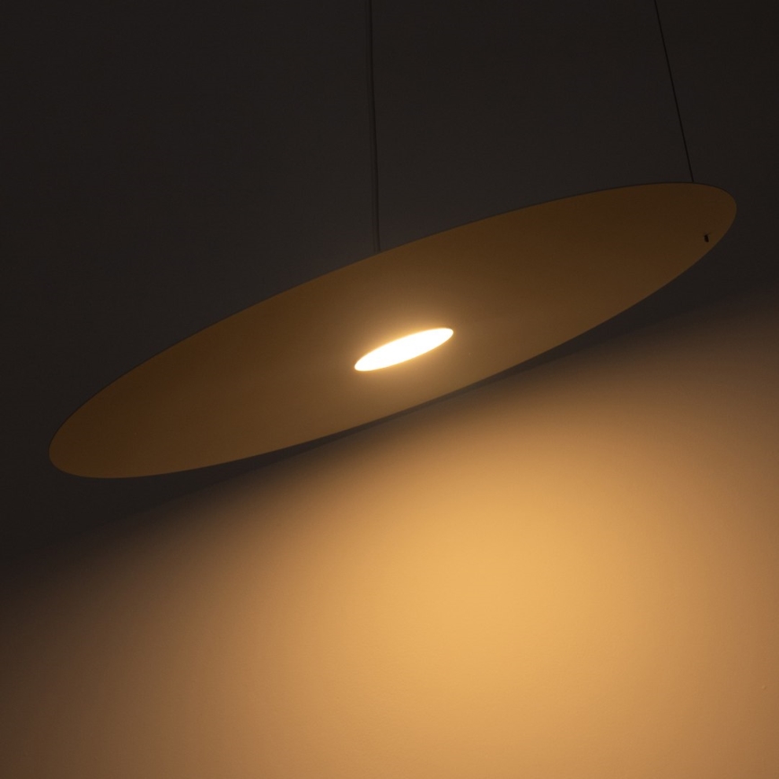 Lampadario sospeso con cavo PIATTO 1xGX53/15W/230V Ø 55 cm bianco