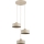 Lampadario sospeso con cavo SELIA 3xE27/15W/230V beige