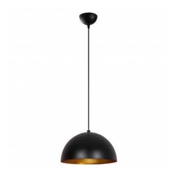 Lampadario sospeso con cavo SIVANI 1xE27/40W/230V Ø 30 cm nero/rame