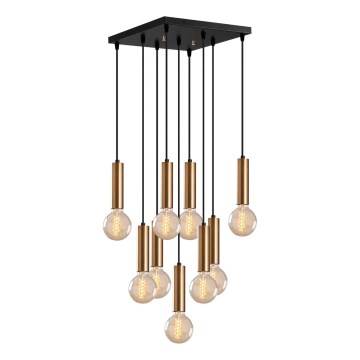 Lampadario sospeso con cavo TEMPO 9xE27/40W/230V oro