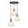 Lampadario sospeso con cavo VALISIA 3xE27/40W/230V nero/oliva