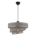 Lampadario sospeso COUPER 1xE27/60W/230V grigio/cromo lucido