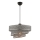 Lampadario sospeso COUPER 1xE27/60W/230V grigio/cromo lucido