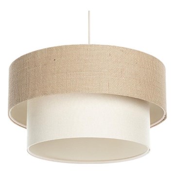 Lampadario sospeso DUO con cavo 1xE27/60W/230V Ø 40 cm beige/crema