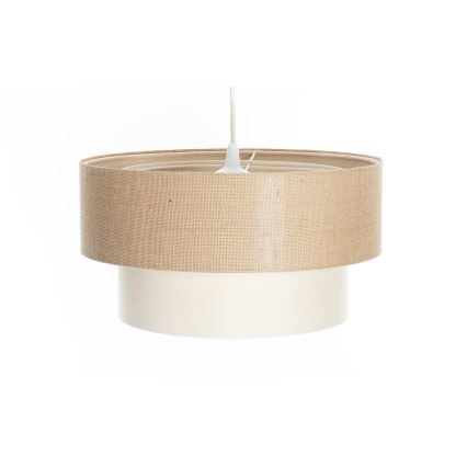 Lampadario sospeso DUO con cavo 1xE27/60W/230V Ø 40 cm beige/crema