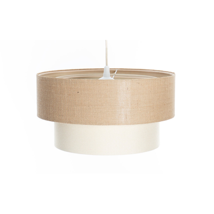 Lampadario sospeso DUO con cavo 1xE27/60W/230V Ø 40 cm beige/crema
