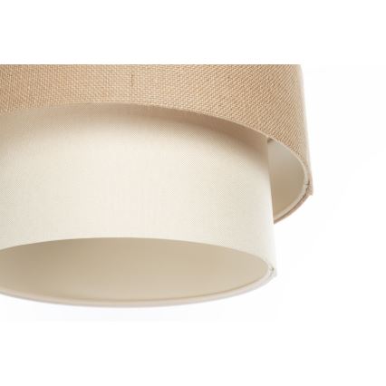 Lampadario sospeso DUO con cavo 1xE27/60W/230V Ø 40 cm beige/crema