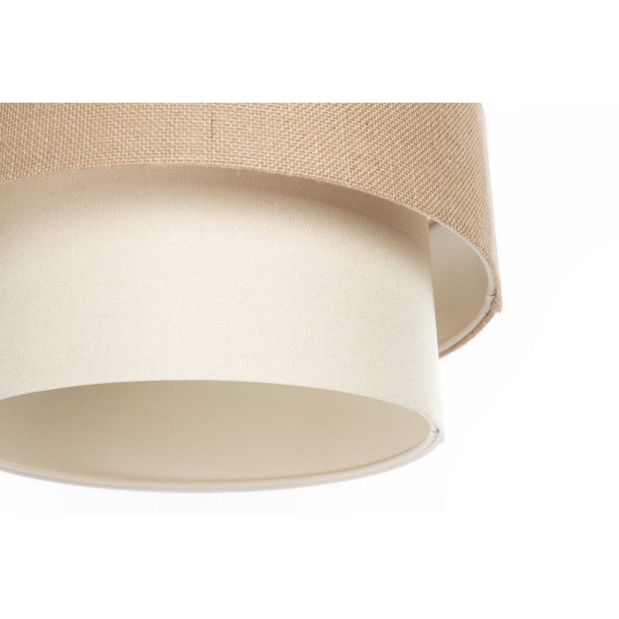 Lampadario sospeso DUO con cavo 1xE27/60W/230V Ø 40 cm beige/crema