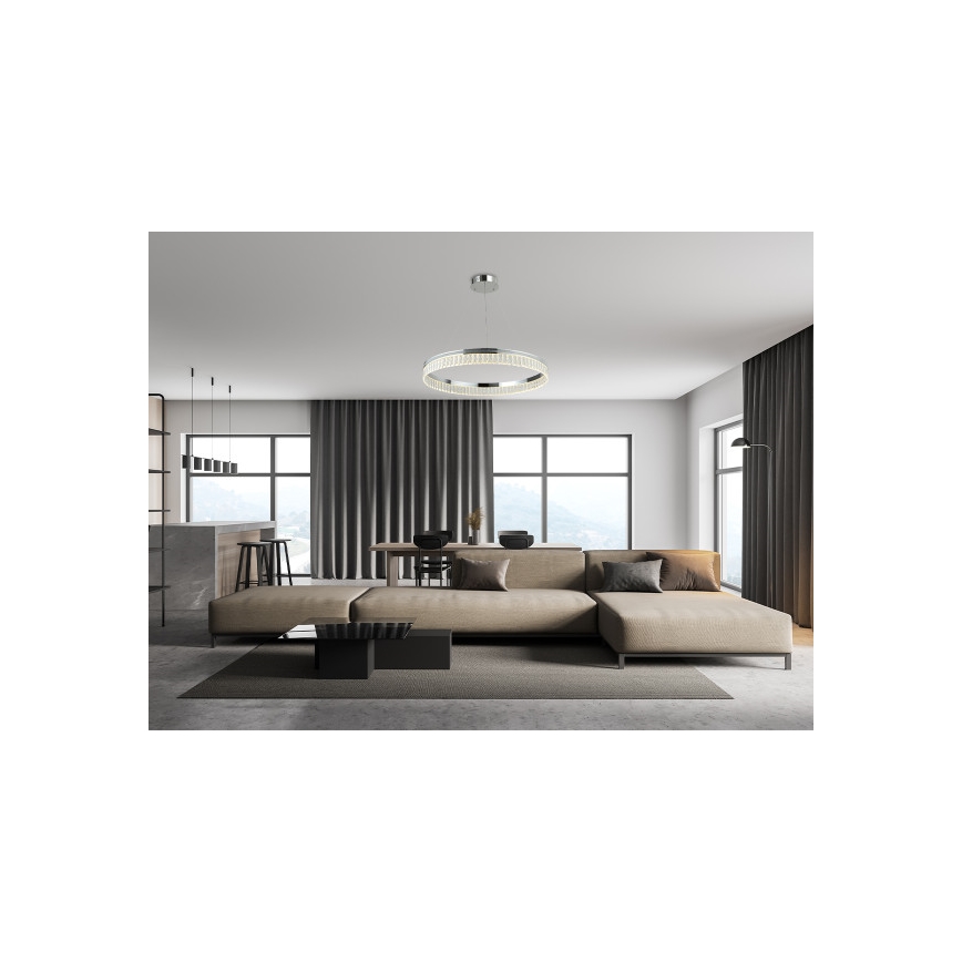 LED dimmerabile lampadario in cristallo su cavo THALIA LED/55W/230V 3000-6000K diam. 80 cm + telecomando