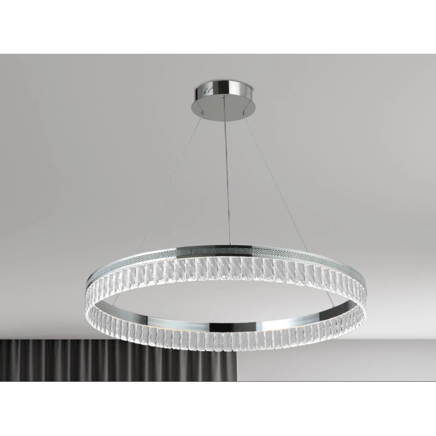 LED dimmerabile lampadario in cristallo su cavo THALIA LED/55W/230V 3000-6000K diam. 80 cm + telecomando