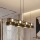 Lampadario sospeso LUX su cavo 4xE27/15W/230V nero/oro