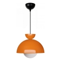 Lampadario sospeso SALVA 1xE27/15W/230V arancione