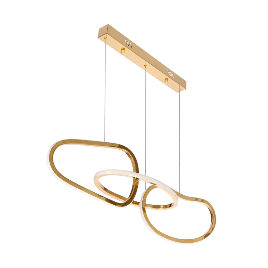 Lampadario sospeso su cavo ANNELI LED/30W/230V 80 cm oro