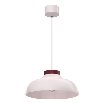 Lampadario sospeso su cavo BASCA 1xE27/15W/230V crema/bordeaux