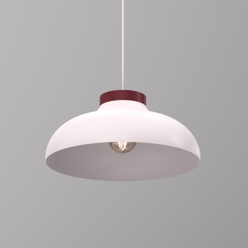 Lampadario sospeso su cavo BASCA 1xE27/15W/230V crema/bordeaux
