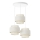 Lampadario sospeso su cavo BOHO 3xE27/60W/230V crema/iuta
