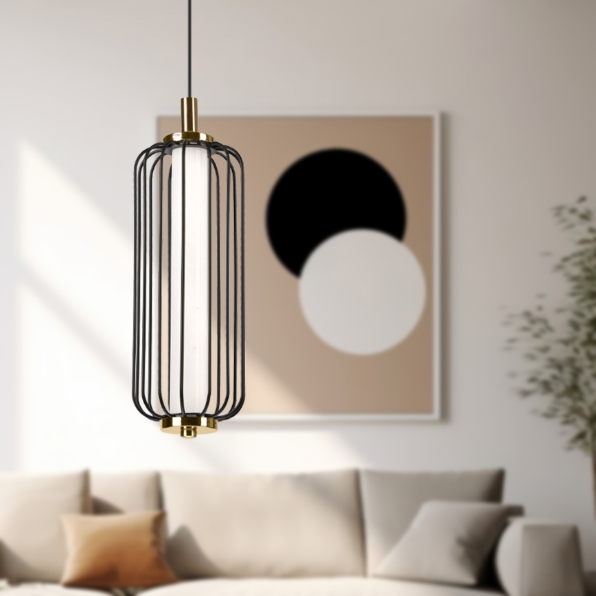 Lampadario sospeso su cavo BONNIE LED/15W/230V 3000K nero