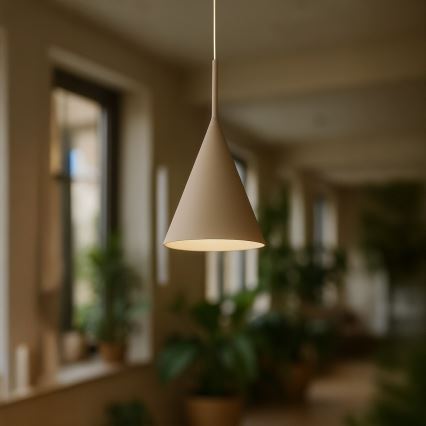 Lampadario sospeso su cavo CAPITAL 1xGX53/15W/230V Ø 17 cm beige