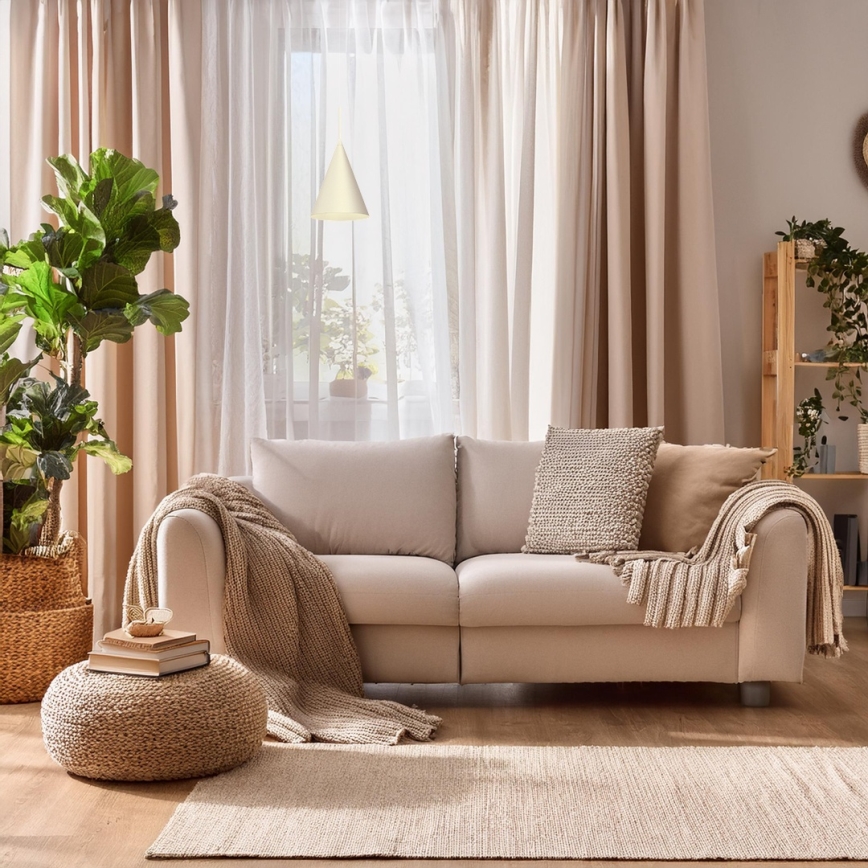 Lampadario sospeso su cavo CAPITAL, 1xGX53/15W/230V, Ø 17 cm, crema